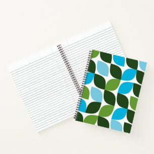 Carnet Bleu, vert, cool, tendance, nature moderne abstrai