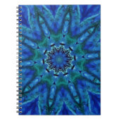 Carnet bleu vert Mandala (Devant)