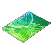 Carnet Bleu Vert Papillon (Côté gauche)