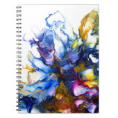 Carnet Bleu vif Abstrait Fluid Art Agate Drawstring B (Devant)