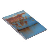 Carnet bleu vintage rouillé (Côté Droit)