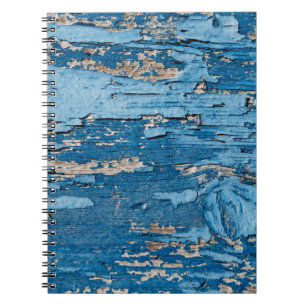 Carnet Bleu vintage : Vieille texture en bois