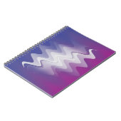 Carnet Bleu violet blanc (Côté gauche)