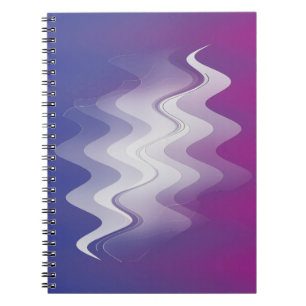 Carnet Bleu violet blanc