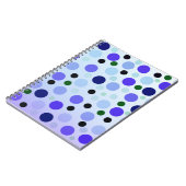 Carnet Bleu Violet Et Vert Pois, (Côté gauche)
