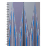 Carnet Bleu, violet, gris Chevron Art Imprimer (Devant)