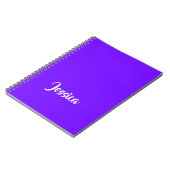 Carnet Bleu violet uni (Côté gauche)