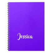 Carnet Bleu violet uni (Devant)