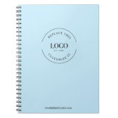 Carnet Bleu votre logo et le site Web Promotions (Devant)