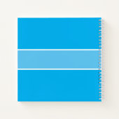 Carnet Bleu Votre Nom Famille Recettes Script Typographie (Dos)