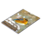 Carnet Bleuet de l'Est en neige - Photo originale (Côté gauche)