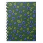 Carnet Bleus sur vert foncé (Devant)