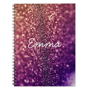 Carnet bling nommé pourpre de parties