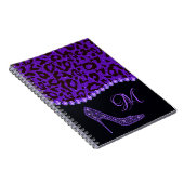 Carnet Bling Sparkle Diamond Parties scintillant Leopard  (Côté Droit)