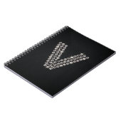 Carnet bling - V (Côté gauche)