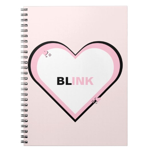 Carnet Blink Kpop Blackpink Cute Ado esthétique (Devant)