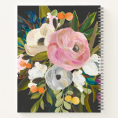 Carnet Bliss Botanique Joli Peint Floral | Noir (Dos)