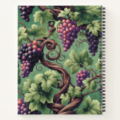 Carnet Bliss de vignoble verdoyant : Une tapisserie de vi (Dos)