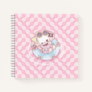 Carnet Bliss flottants roses