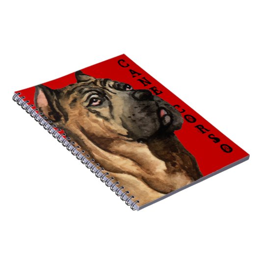 Carnet Bloc de couleur Canne Corso (Côté Droit)