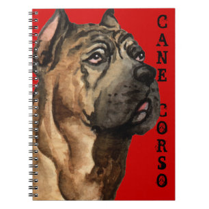Carnet Bloc de couleur Canne Corso