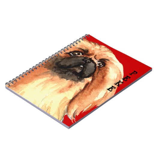 Carnet Bloc de couleur Pekingese (Côté gauche)