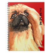 Carnet Bloc de couleur Pekingese (Devant)