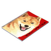 Carnet Bloc de couleur Shiba Inu (Côté gauche)