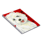 Carnet Bloc de couleur Westie (Côté Droit)