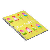 Carnet Bloc de glace Popsicle Eté aquarelle mignonne (Côté Droit)