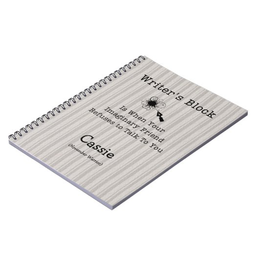 Carnet bloc de l'auteur (Côté gauche)