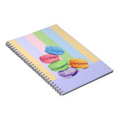 Carnet Bloc-notes 5 bandes Macarons (Côté Droit)