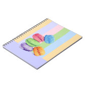 Carnet Bloc-notes 5 bandes Macarons (Côté gauche)