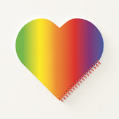 Carnet Bloc-notes arc-en-ciel cœurs ironiques (Dos)