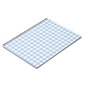 Carnet Bloc - notes bleu placide de pied-de-poule (Côté gauche)