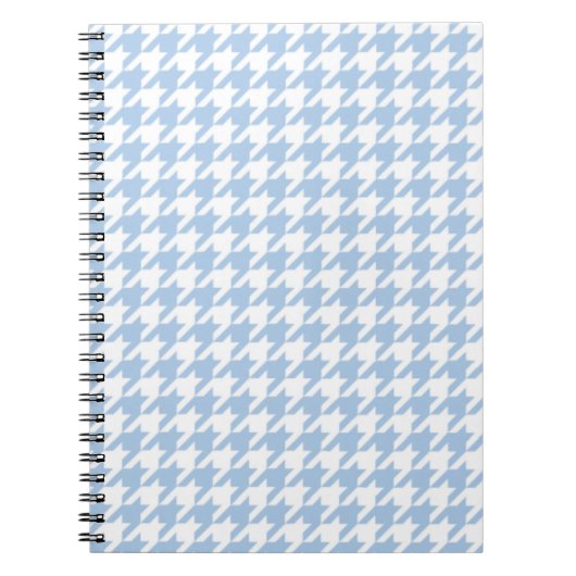 Carnet Bloc - notes bleu placide de pied-de-poule (Devant)