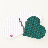 Carnet Bloc-notes Blue Green Galaxy Heart (Intérieur)