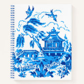Carnet Bloc-notes Blue Willow China Design (Devant)