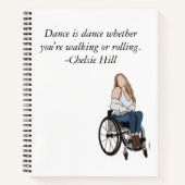 Carnet Bloc-notes Chelsie Hill Dance is Dance (Devant)