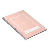 Carnet Bloc-notes classique Soft Peach (Côté Droit)
