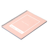 Carnet Bloc-notes classique Soft Peach (Côté gauche)