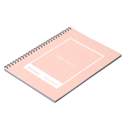 Carnet Bloc-notes classique Soft Peach (Côté gauche)