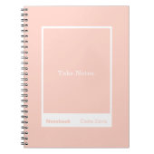 Carnet Bloc-notes classique Soft Peach (Devant)