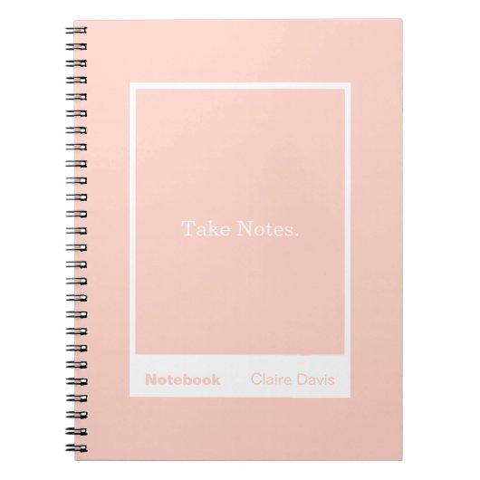 Carnet Bloc-notes classique Soft Peach (Devant)