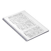 Carnet Bloc - notes de bingo-test de Comms Facepalm (Côté Droit)