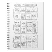 Carnet Bloc - notes de bingo-test de Comms Facepalm (Devant)