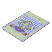 Carnet Bloc-notes de bloc de thé floral (Côté gauche)