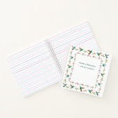 Carnet Bloc-notes de bordure de colibri personnalisé (Intérieur)