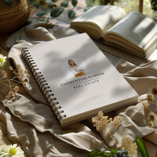 Carnet Bloc-notes de branding d'entreprise avec photo d'a