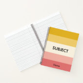 Carnet Bloc-notes de composition de classe rose corail mo (Intérieur)